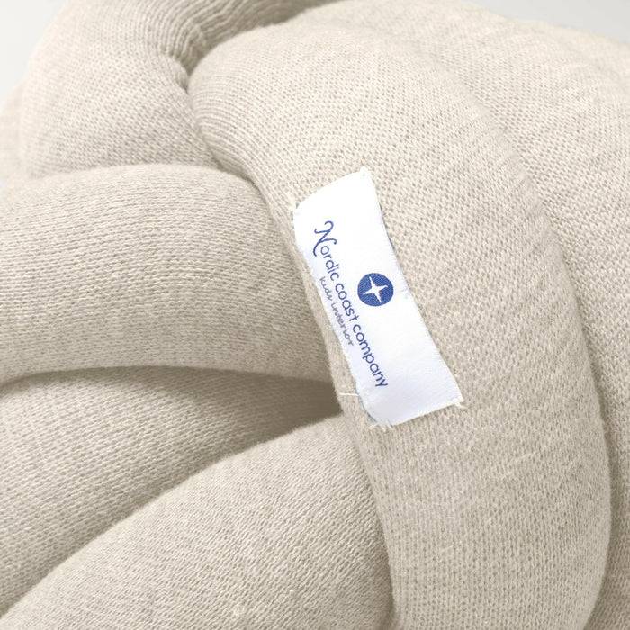 Nordic Coast Company Knotenkissen Strick Natur Zeitlich begrenztes Angebot