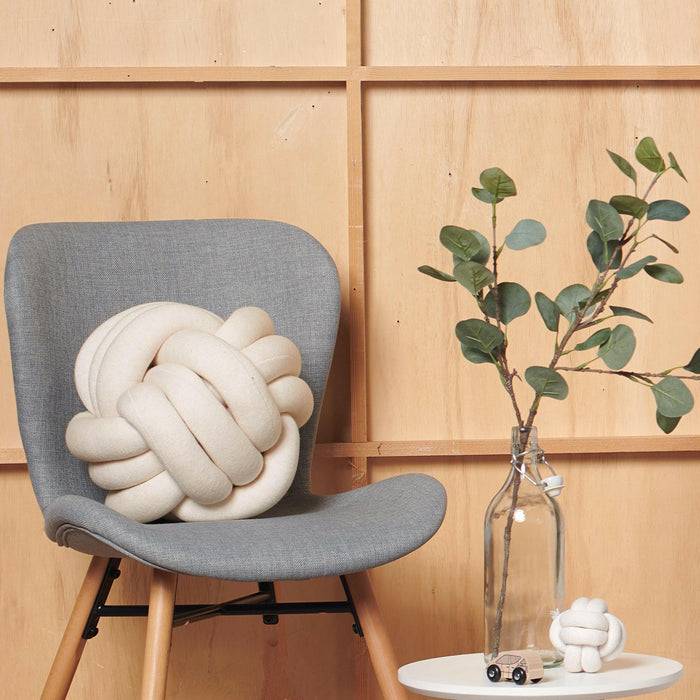Nordic Coast Company Knotenkissen Strick Natur Zeitlich begrenztes Angebot