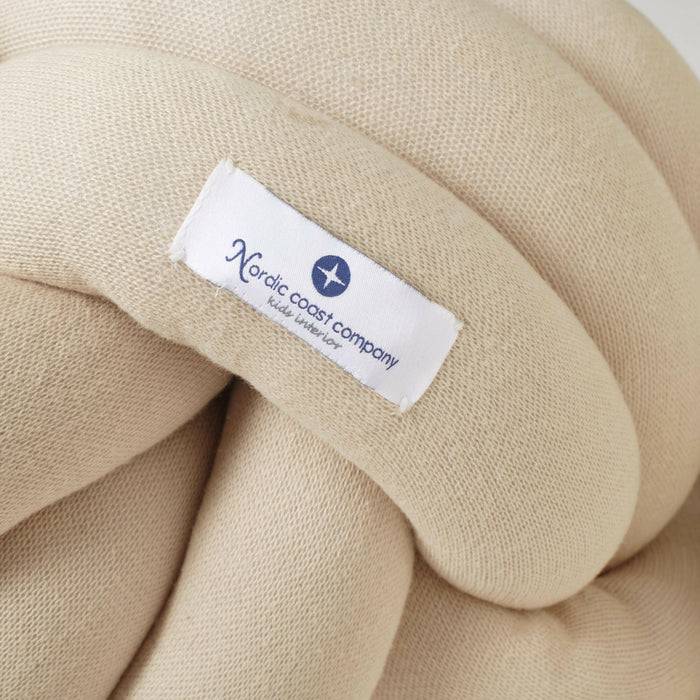 Nordic Coast Company Knotenkissen Strick Beige Bestseller