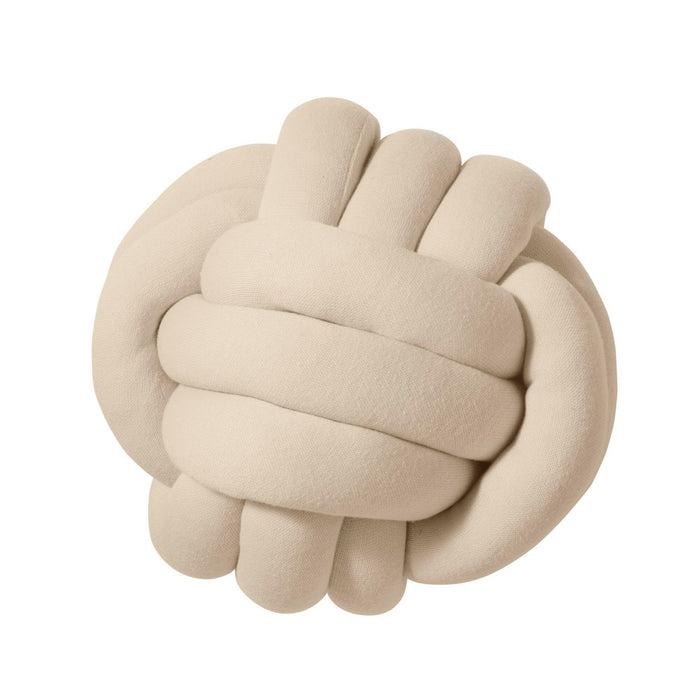 Nordic Coast Company Knotenkissen Strick Beige Bestseller