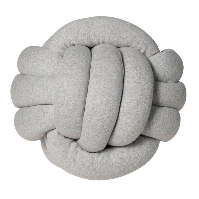 Nordic Coast Company Knotenkissen Jersey Grau