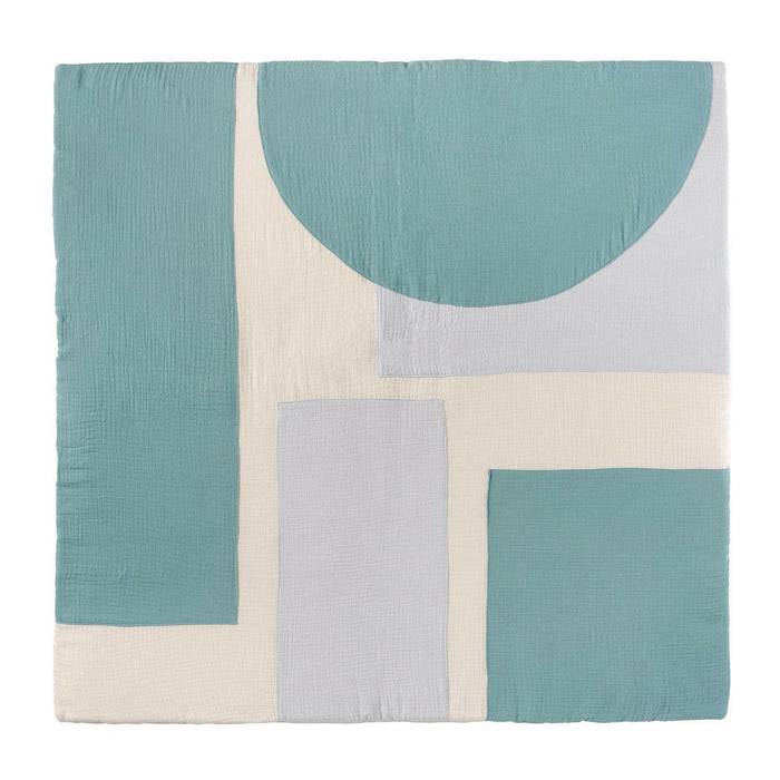 Nordic Coast Company Krabbeldecke Musselin Mint