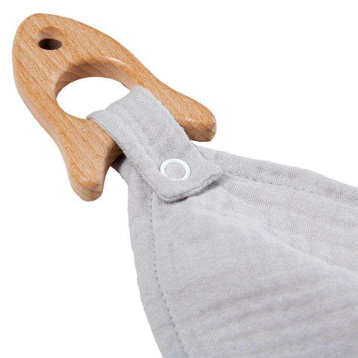Nordic Coast Company Kuscheltuch Musselin Rakete Grau Super Rabatt