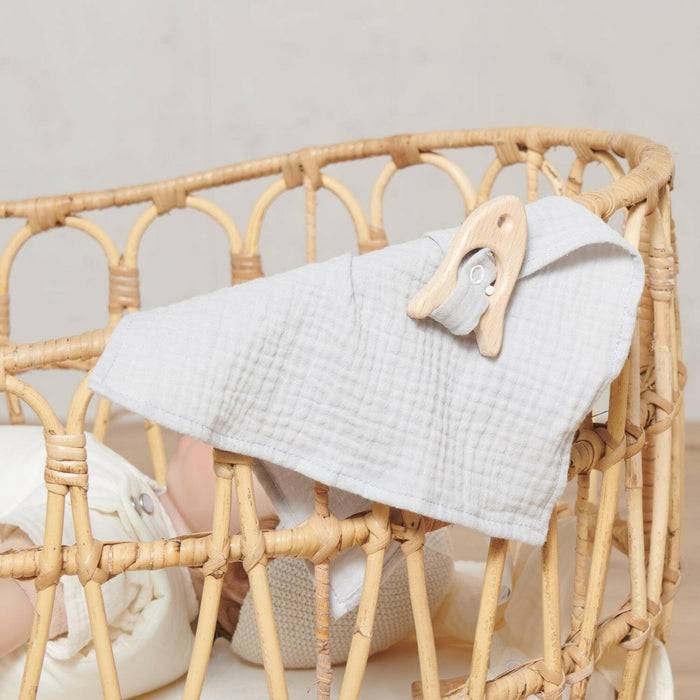 Nordic Coast Company Kuscheltuch Musselin Rakete Grau Super Rabatt