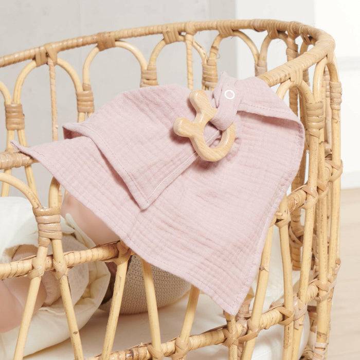 Nordic Coast Company Kuscheltuch Musselin Hase Rosa Riesige Rabatte