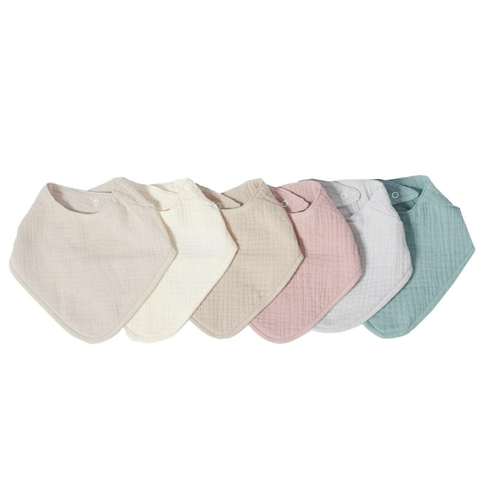Nordic Coast Company Musselin Lätzchen-Set Altrosa & Beige 50% Rabatt für begrenzte Zeit