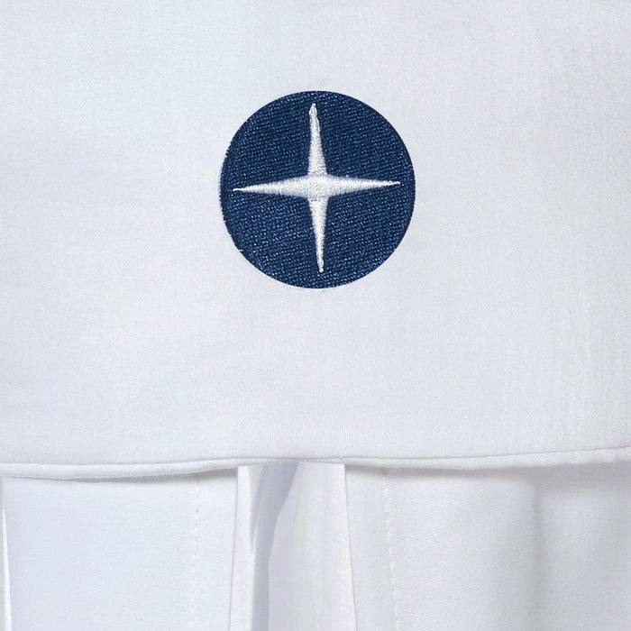 Nordic Coast Company Baby Betthimmel Weiß Dunkelblau Kostenloser Versand
