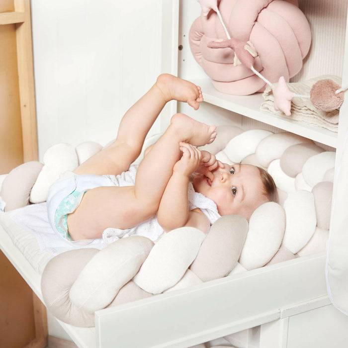 Nordic Coast Company Bettschlange geflochten Trio Beige Sand Natur Kauf eins, bekomm eins gratis