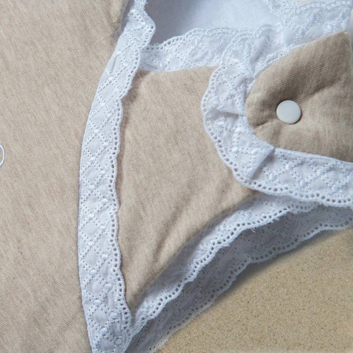 Nordic Coast Company Baby Schlafsack Beige Spitze Online