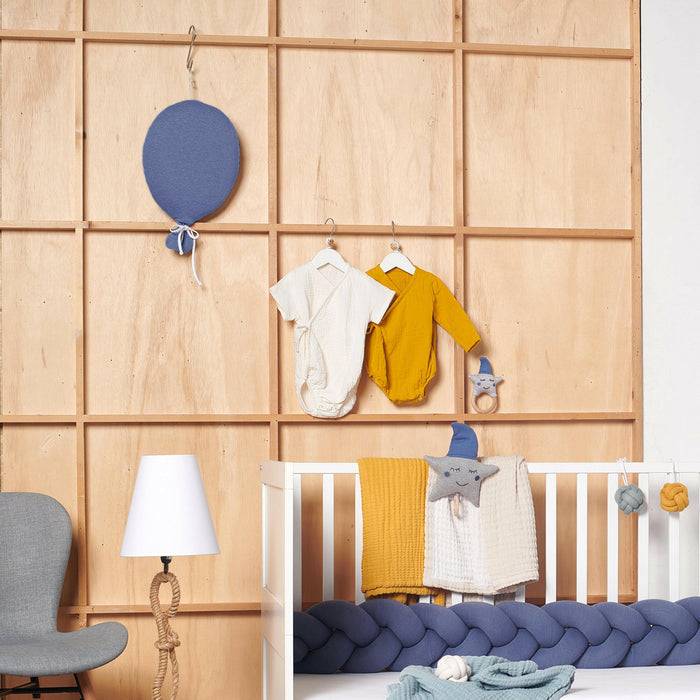Nordic Coast Company Ballon-Kissen Blau Black Friday