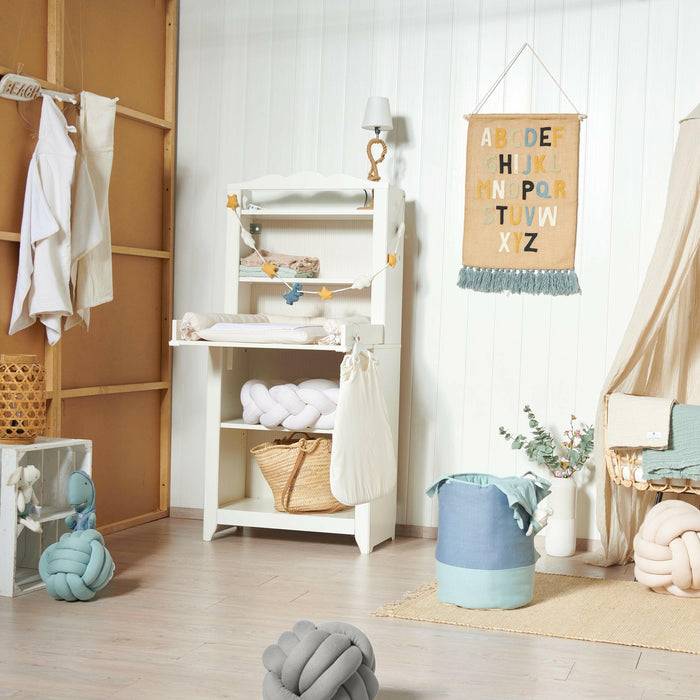 Nordic Coast Company Knotenkissen Jersey Grau Neueste Mode