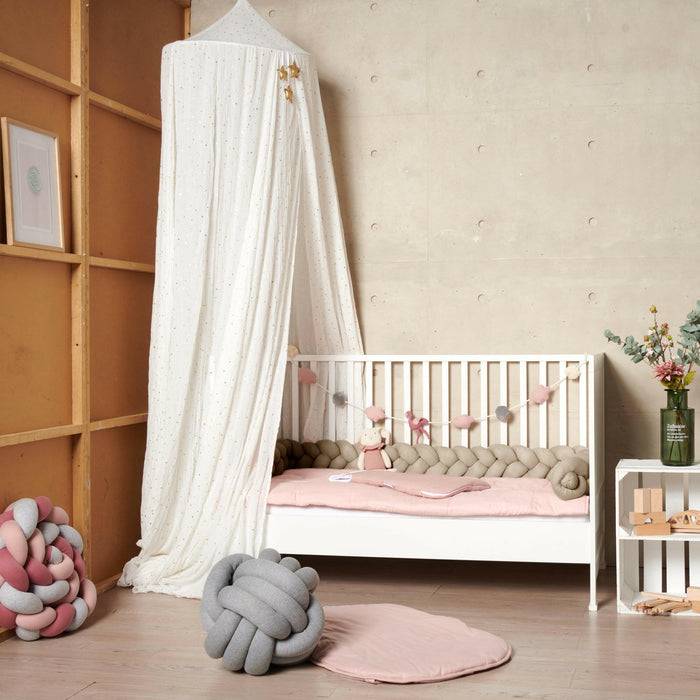 Nordic Coast Company Bettschlange geflochten Sand Strick XL Sonderangebot der Fabrik