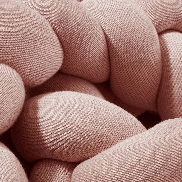 Nordic Coast Company Bettschlange geflochten Rosa Strick schmal Lagerräumung