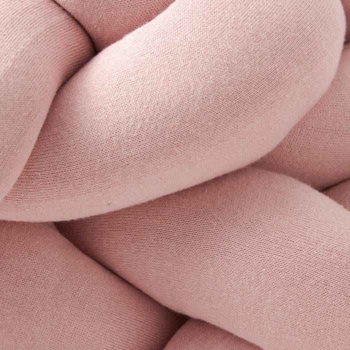 Nordic Coast Company Bettschlange geflochten Rosa Jersey Große Rabatte
