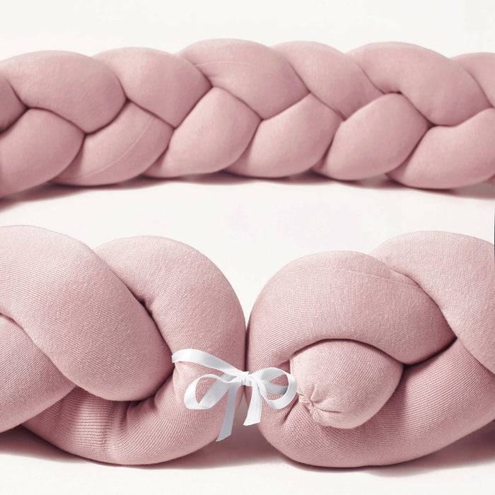 Nordic Coast Company Bettschlange geflochten Rosa Jersey Große Rabatte