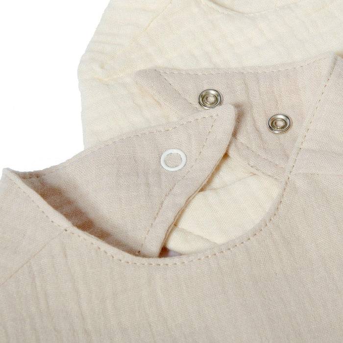 Nordic Coast Company Musselin Lätzchen-Set Sand & Natur Sonderangebot der Fabrik