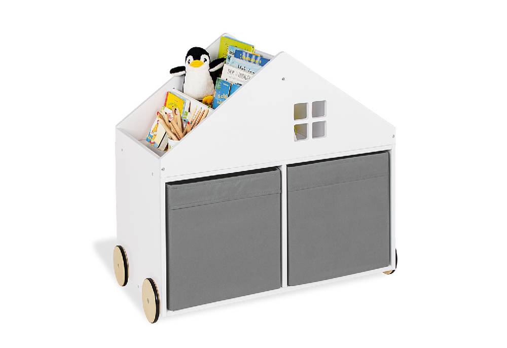 Pinolino Kinderbücherregal mit Rollen 'Hus', weiß Black Friday Preise