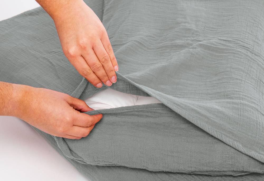 Pinolino Musselin-Bettwäsche für Kinderbetten, grau, 2-tlg Tägliche Deals