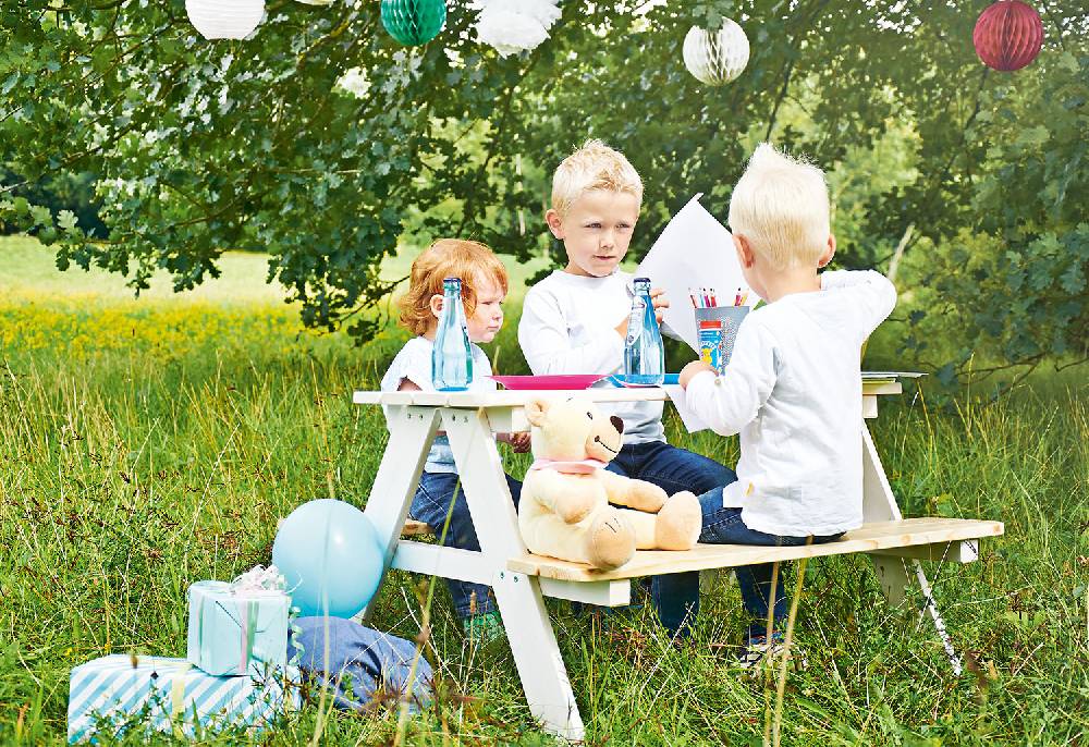 Pinolino Kindersitzgarnitur 'Nicki für 4', weiß Neueste Stile