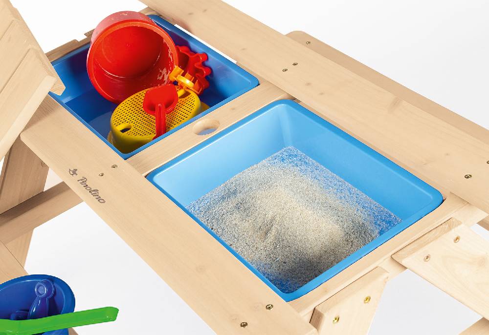 Pinolino Kindersitzgarnitur 'Matsch-Nicki für 4', natur Sonderangebot der Fabrik