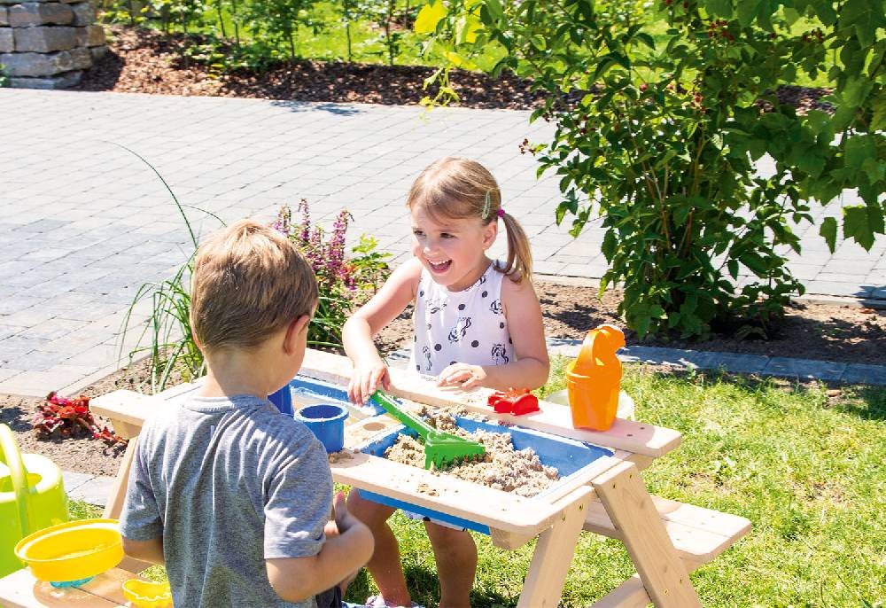 Pinolino Kindersitzgarnitur 'Matsch-Nicki für 4', natur Sonderangebot der Fabrik
