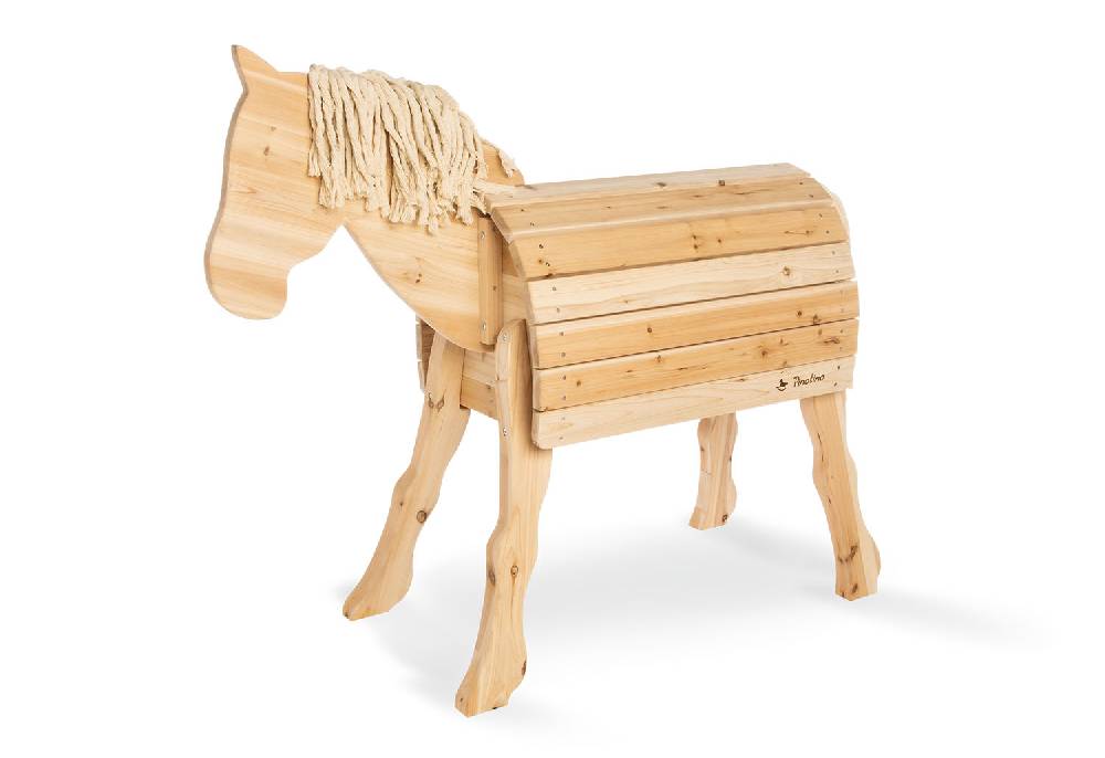 Pinolino Holzpferd 'Niels', natur Kostenloser Versand international