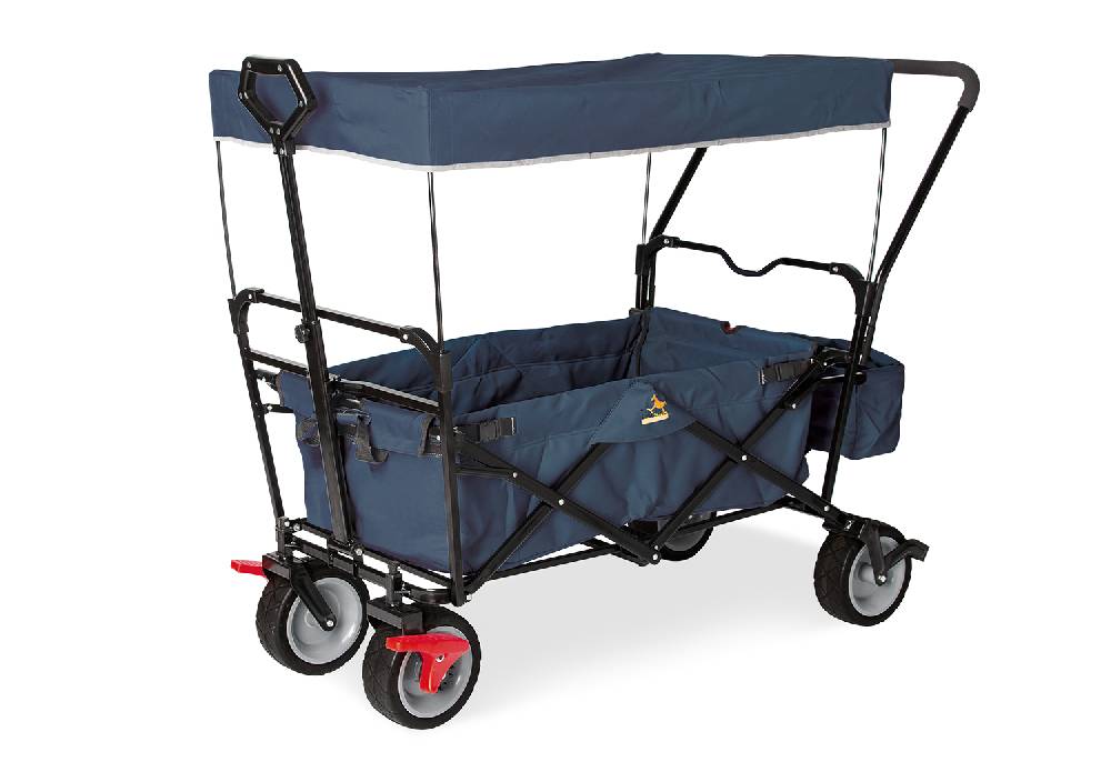 Pinolino Klappbollerwagen 'Paxi dlx Comfort' mit Bremse, marineblau