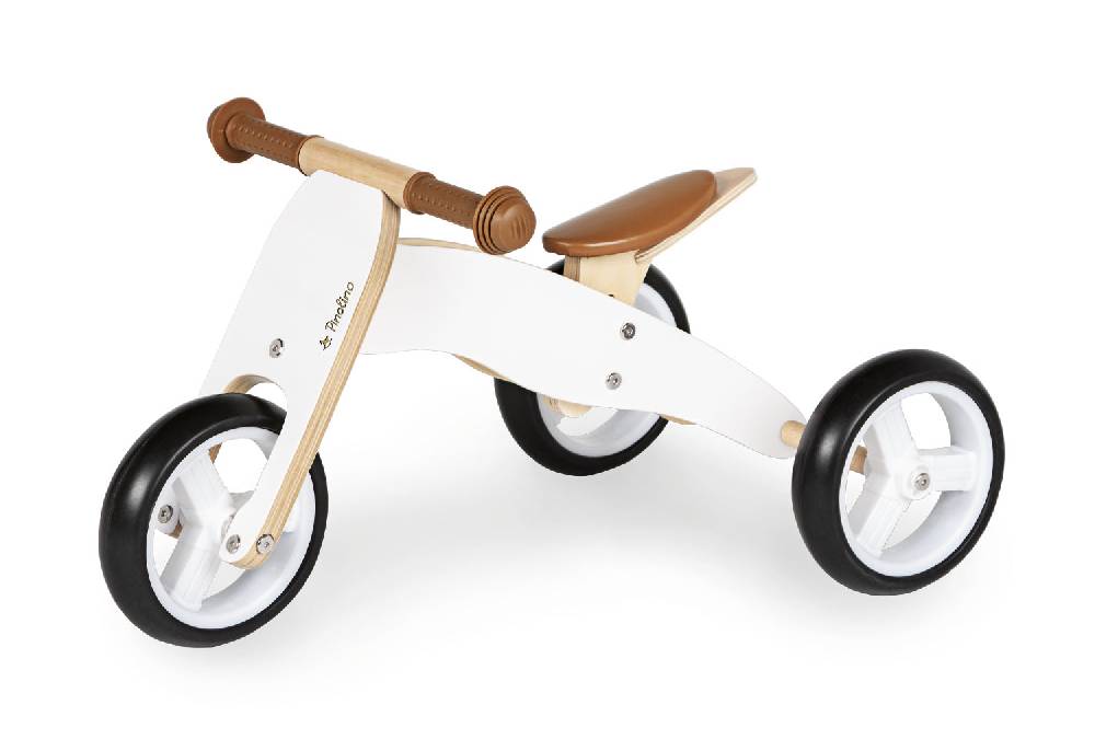 Pinolino Mini-Laufdreirad 'Charlie', weiß/natur