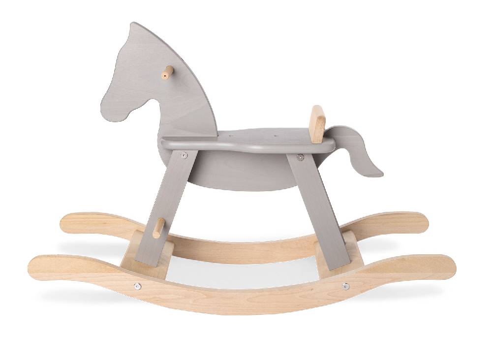 Pinolino Schaukelpferd 'Pinolino' mit Ring, grau/natur Sonderangebot