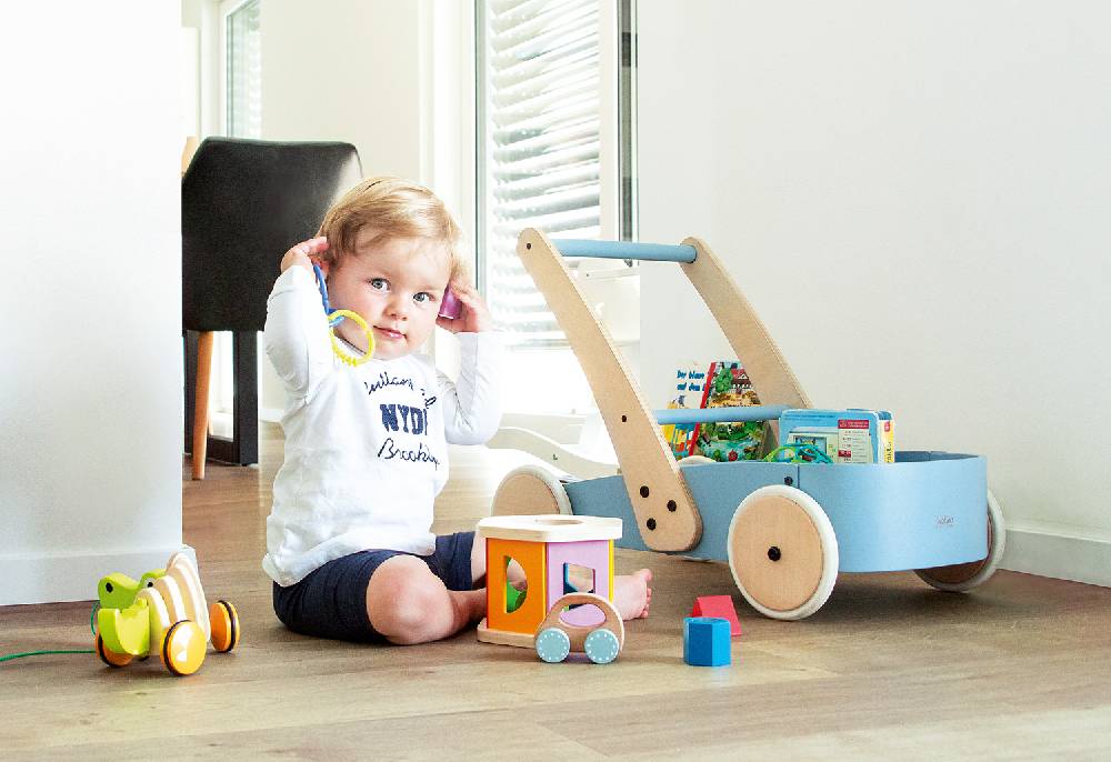 Pinolino Lauflernwagen 'Fiete', blau Online Outlet