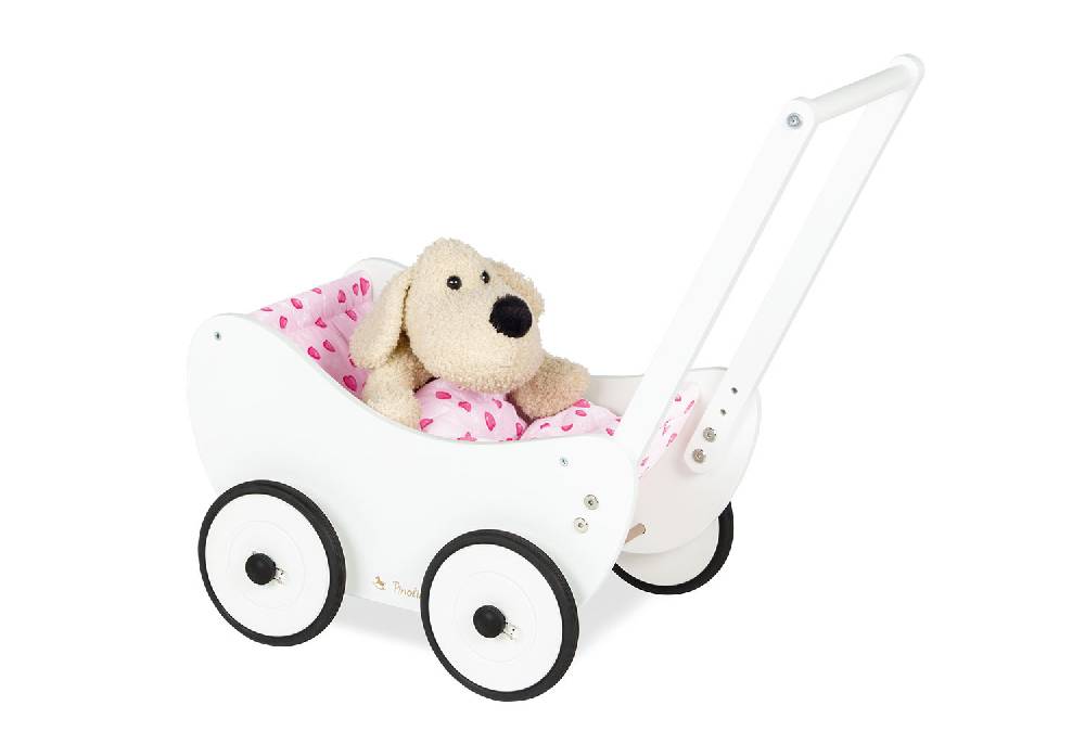 Pinolino Puppenwagen 'Trixi', weiß, 2-tlg