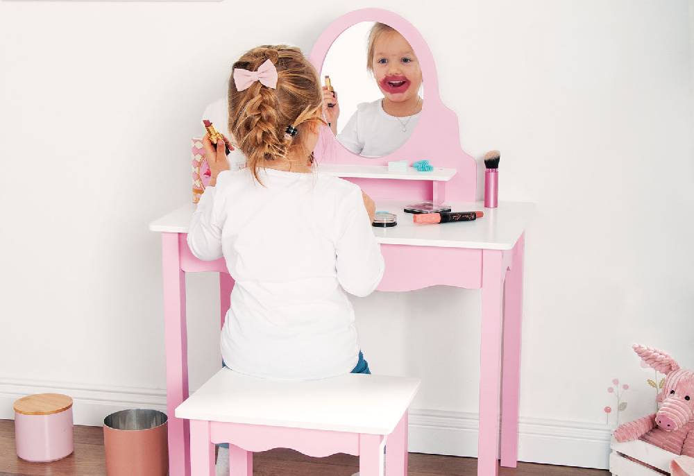 Pinolino Kinderschminktisch 'Jasmin' inkl. Hocker, 2-tlg Sonderangebote