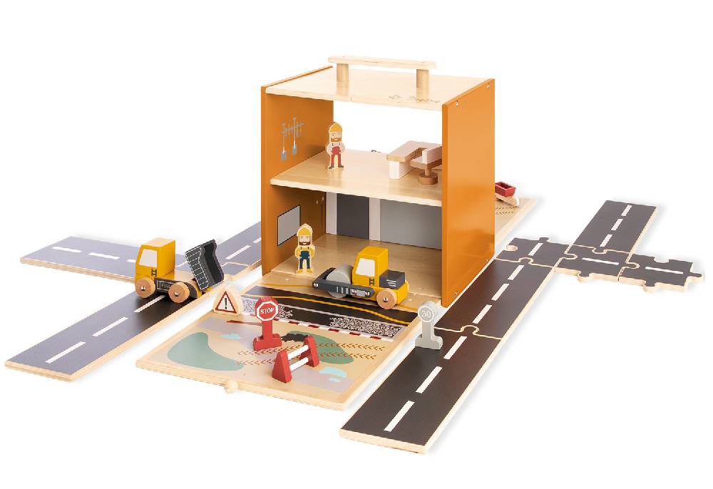 Pinolino Spielwelt 'Baustelle Gustav' mit Zubehör