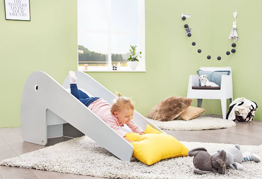 Pinolino Indoor-Rutsche 'Lotta', grau/weiß Fabrikladen