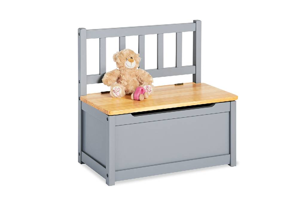 Pinolino Kindertruhenbank 'Fenna', grau/natur