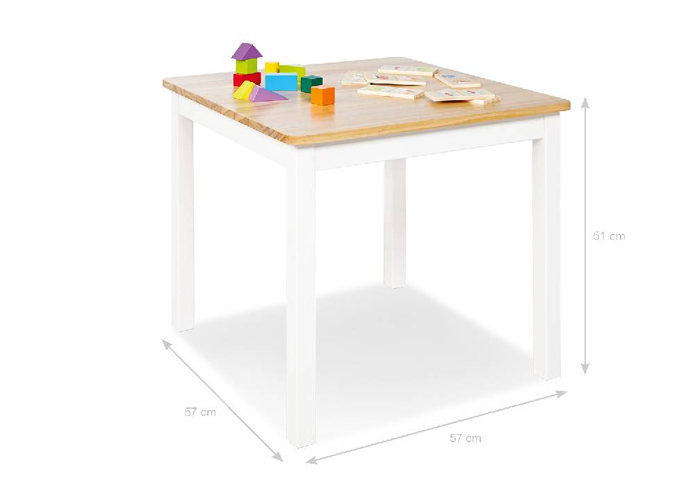 Pinolino Kindertisch 'Fenna', weiß/natur Fabrikverkauf