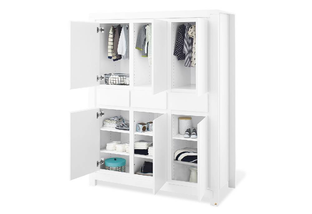 Pinolino Kleiderschrank 'Milk' groß - Auslaufartikel Fabrik Onlineshop