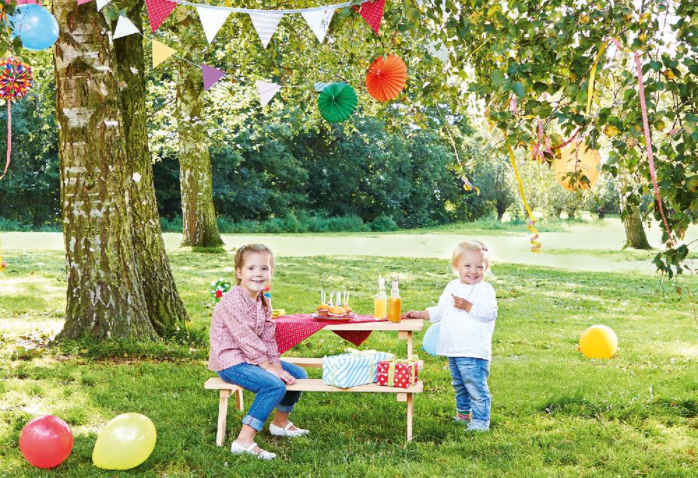 Pinolino Kindersitzgarnitur 'Nicki für 4', natur - Schnäppchenartikel Begrenztes Angebot