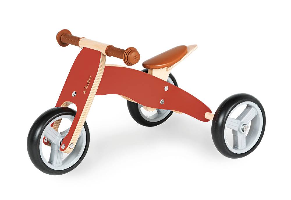 Pinolino Mini-Laufdreirad 'Charlie', rot/natur - Auslaufartikel
