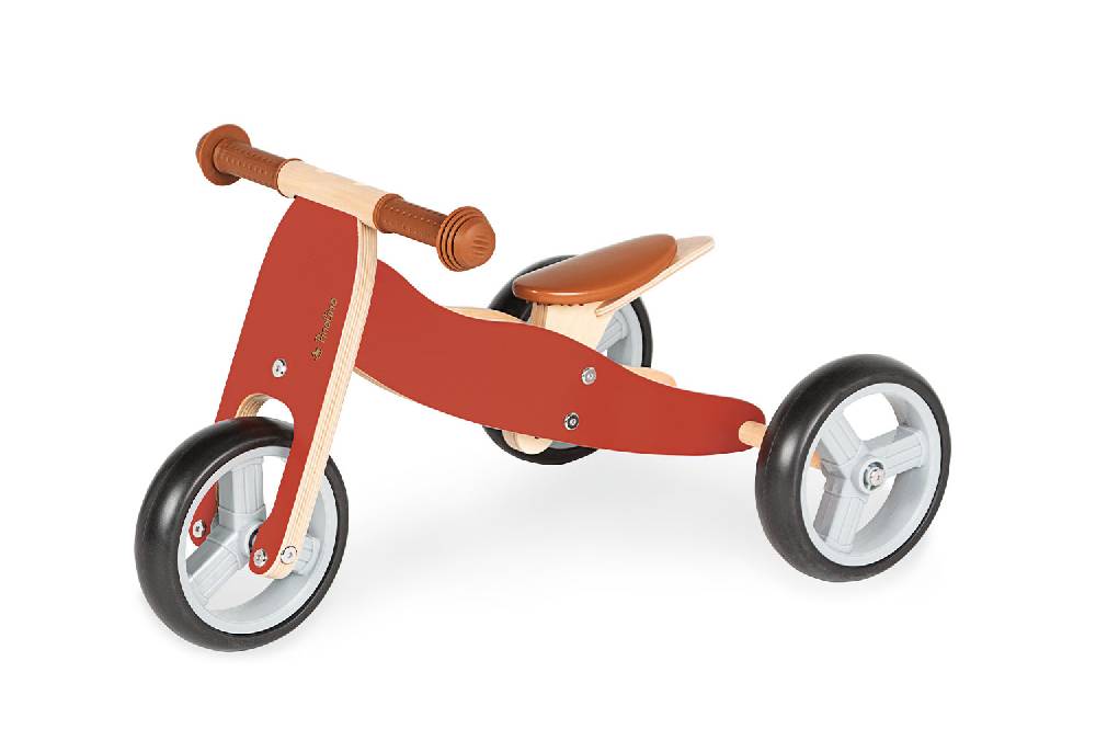 Pinolino Mini-Laufdreirad 'Charlie', rot/natur - Auslaufartikel Muttertagsangebot
