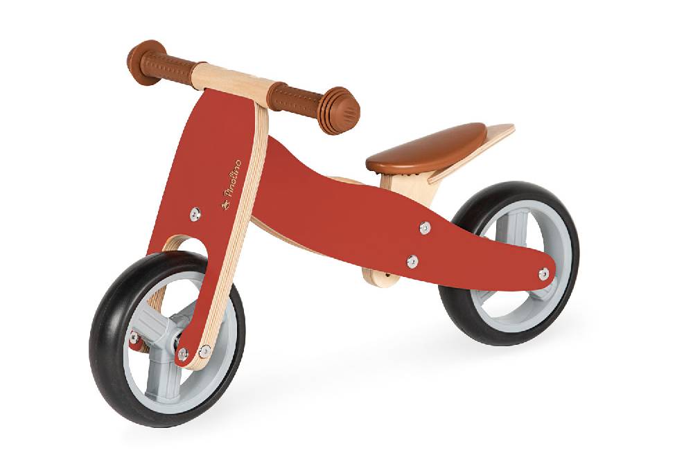 Pinolino Mini-Laufdreirad 'Charlie', rot/natur - Auslaufartikel Muttertagsangebot
