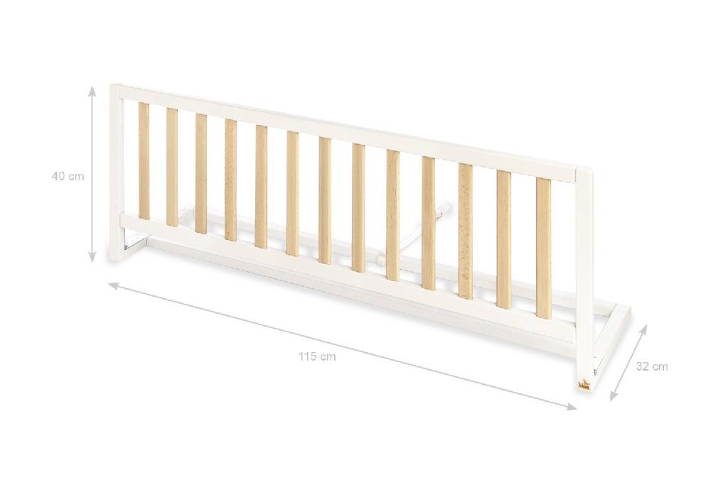 Pinolino Bettschutzgitter 'Comfort', weiß/natur - Schnäppchenartikel Clearance-Verkauf
