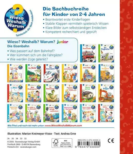 Ravensberger Matratzen Ravensburger Wieso? Weshalb? Warum? junior, Band 9: Die Eisenbahn Riesige Rabatte
