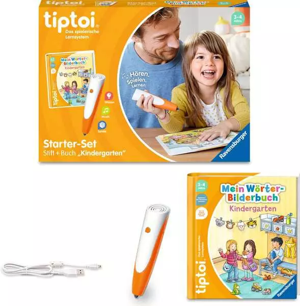 Ravensberger Matratzen tiptoi® Starter-Set: Stift und Wörter-Bilderbuch Kindergarten Fabrikladen