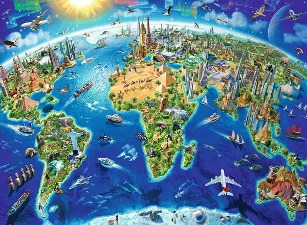 Ravensberger Matratzen Kinderpuzzle ab 8 Jahren - Große, weite Welt - 200 Teile Hotsell