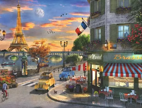 Ravensberger Matratzen Puzzle 2000 Teile - Romantische Abendstunde in Paris Fabrikverkauf