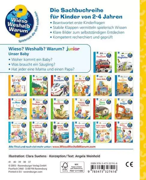 Ravensberger Matratzen Ravensburger Wieso? Weshalb? Warum? junior, Band 12: Unser Baby Top Angebot