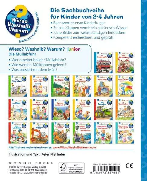 Ravensberger Matratzen Ravensburger Wieso? Weshalb? Warum? junior, Band 16: Die Müllabfuhr Begrenzte Freigabe
