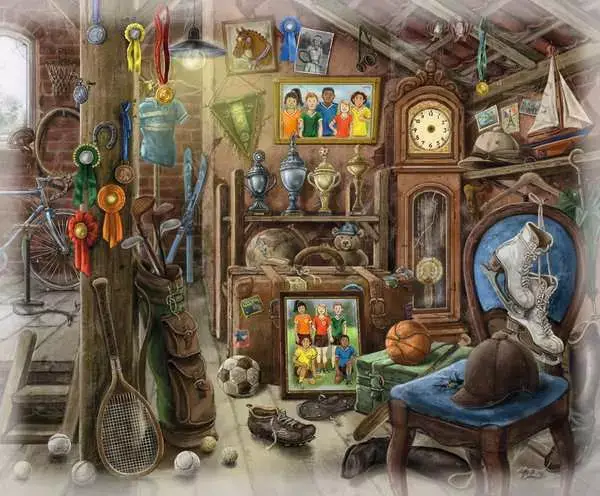 Ravensberger Matratzen Puzzle 99 Teile - Im Gutshaus Dachboden Zeitbegrenzte Promotion
