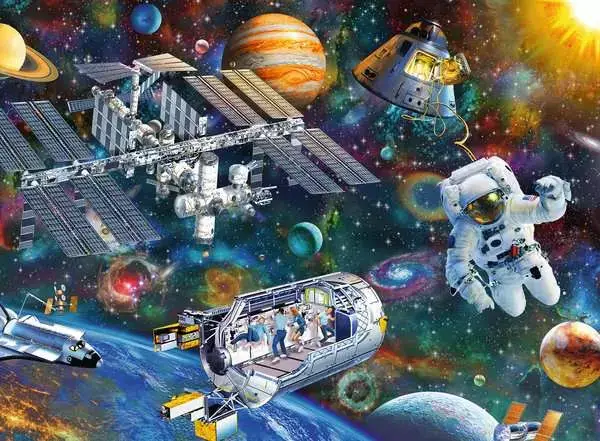 Ravensberger Matratzen Kinderpuzzle ab 8 Jahren - Expedition Weltraum - 200 Teile Sonderangebot der Fabrik